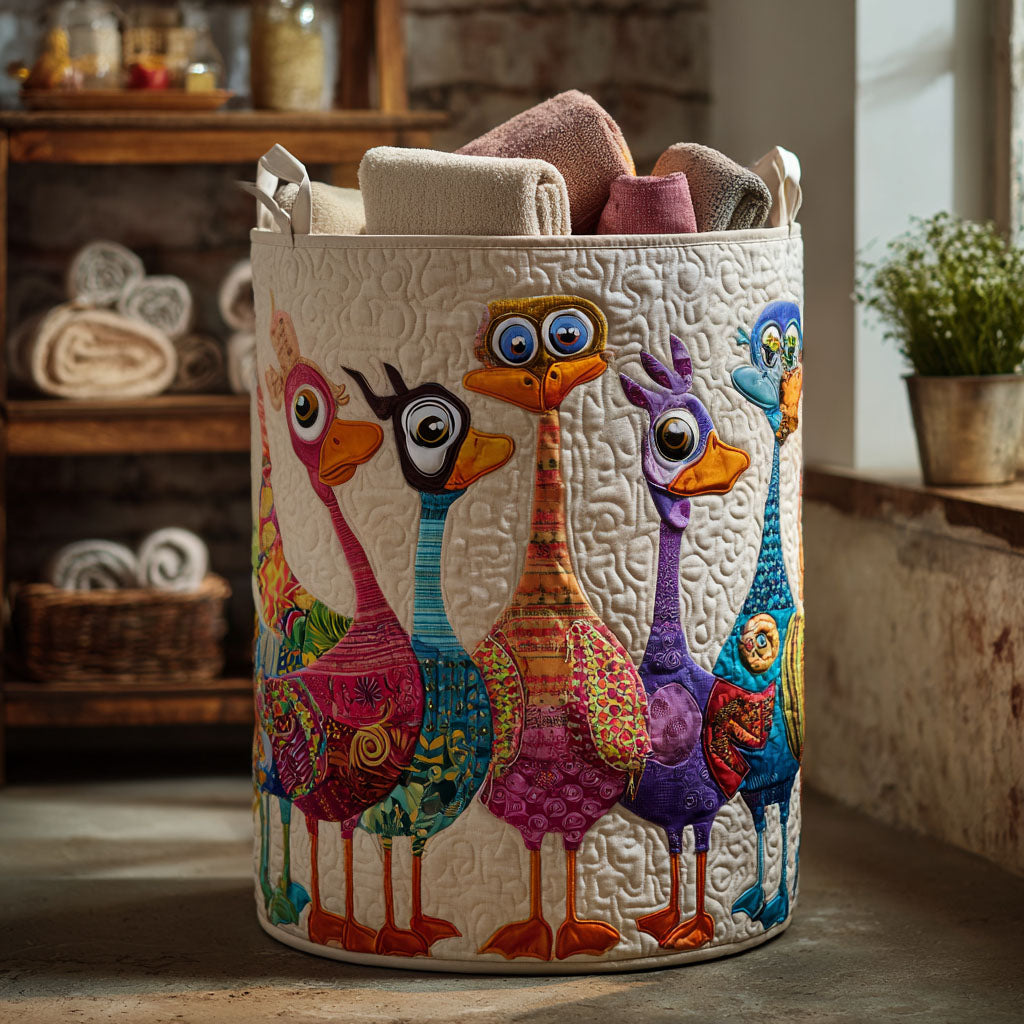 Quack Me Up Quilted Laundry Basket NCU0PTT871