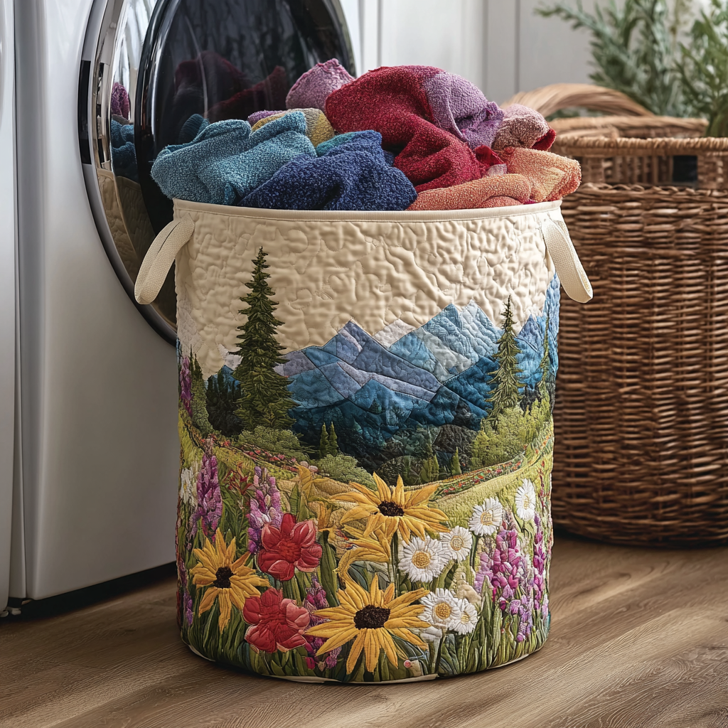 Quiet Valley Quilted Laundry Basket NCU0DDK1982