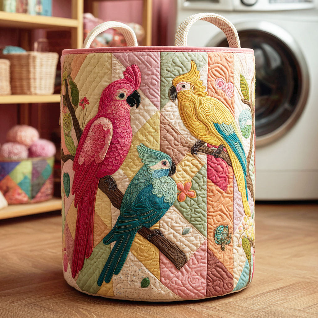 Rainbow Flight Quilted Laundry Basket NCU0NTD205