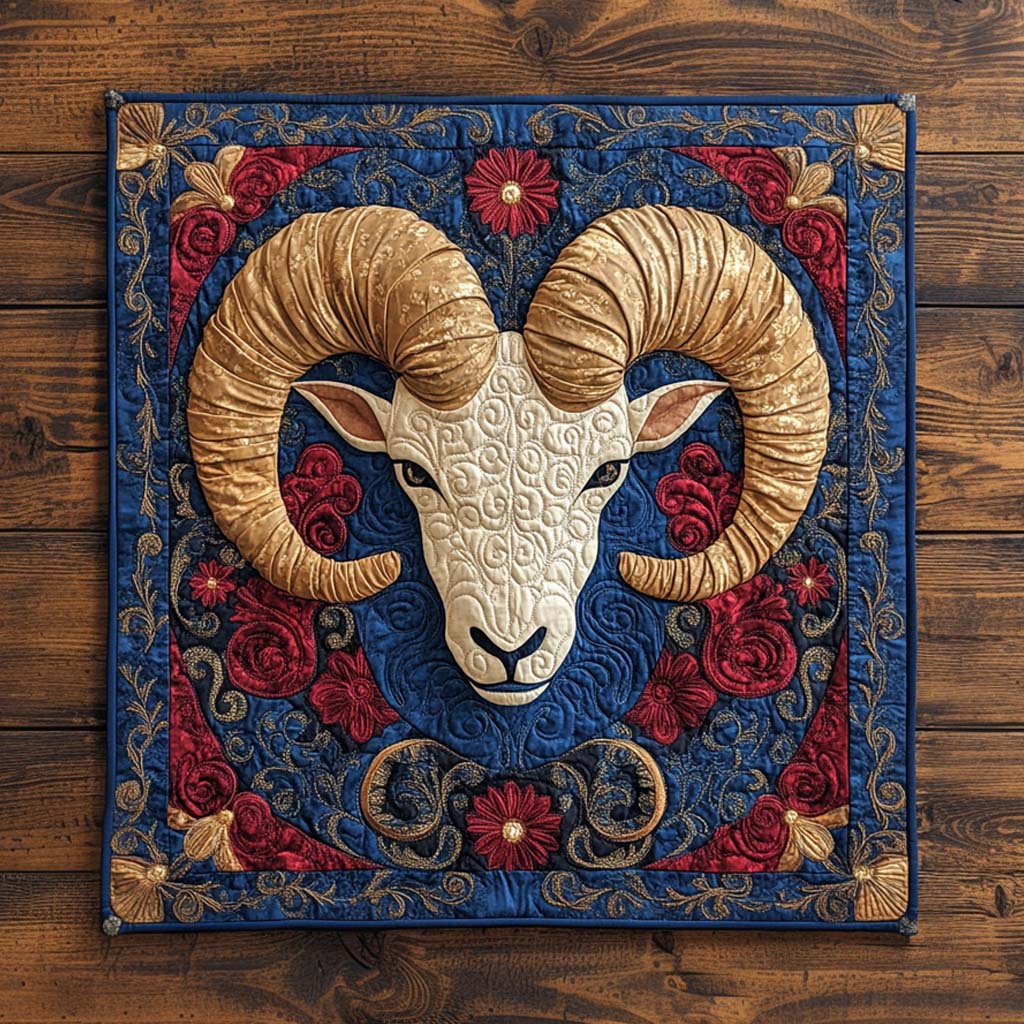 Ram Pride Quilted Table Topper NCU0NXD096