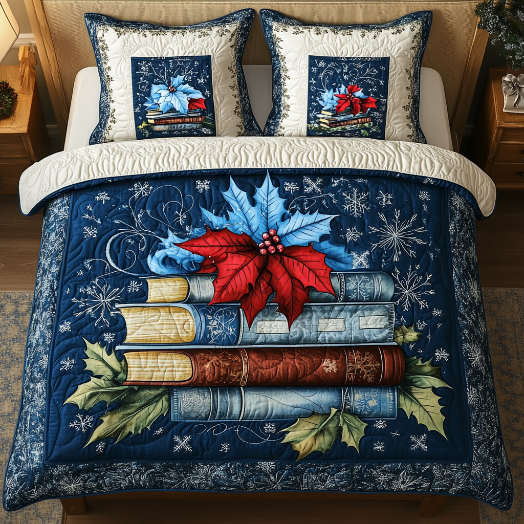 Read In Comfort 3-Piece Quilted Bedding Set NCU0TL2099