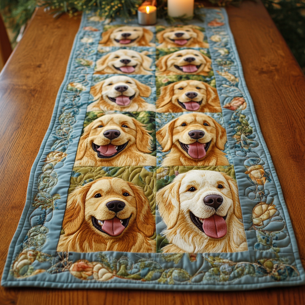 Retriever Rows Quilted Table Runner NCU0NVH842