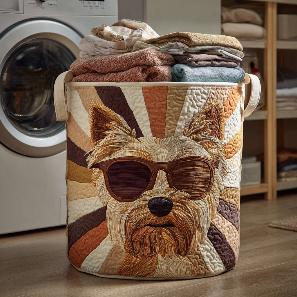 Retro Yorkshire Quilted Laundry Basket NCU0HNH272