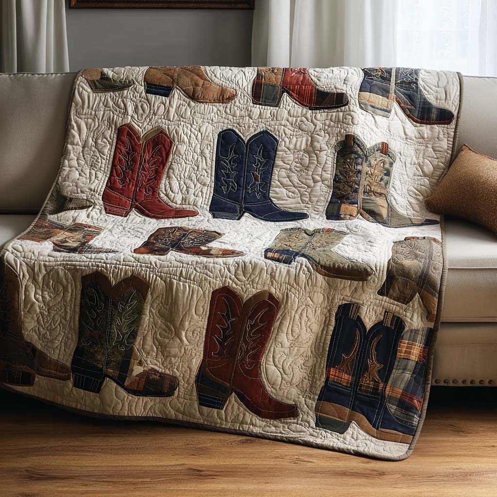 Rodeo Patchwork Quilted Blanket NCU0NNT2142