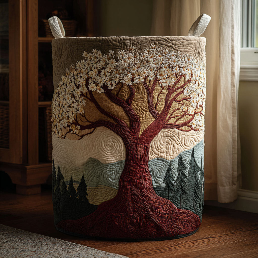 Rooted Glow Quilted Laundry Basket NCU0DDK2128