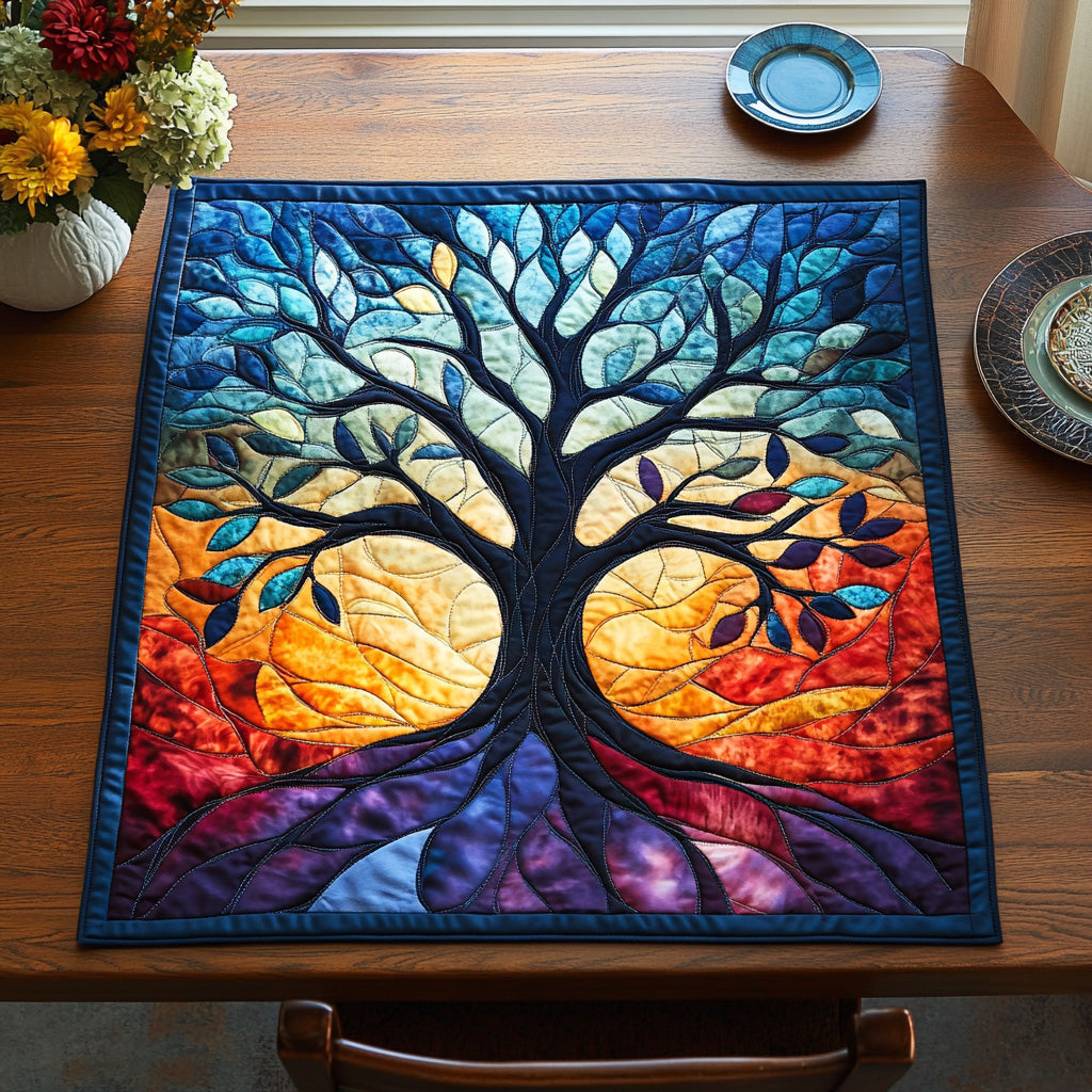 Rooted Light Quilted Table Topper NCU0DV608