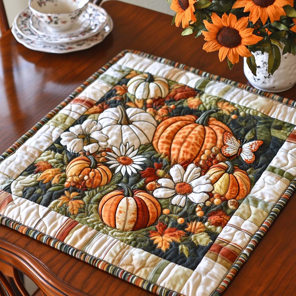 Rustic Blessings Quilted Table Topper NCU0NNT1046