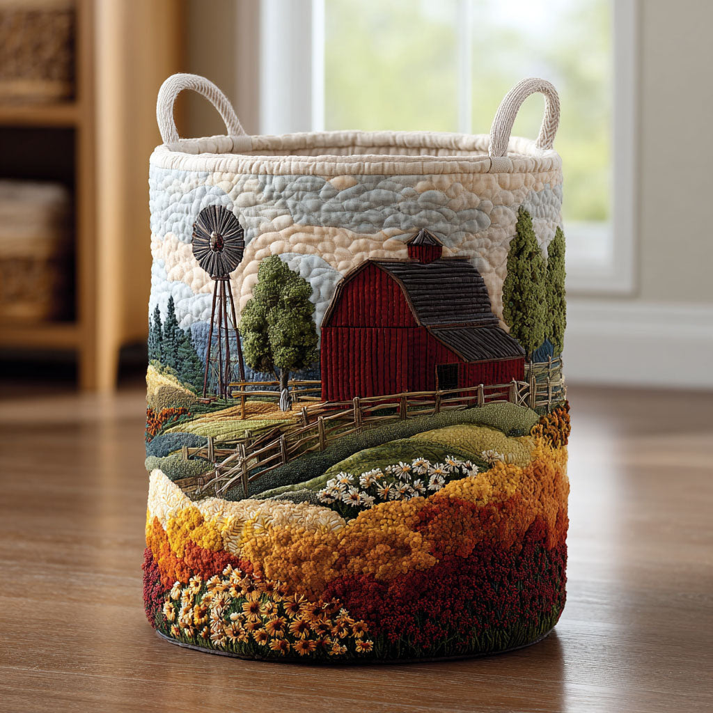 Rustic Fields Quilted Laundry Basket NCU0DDK2042