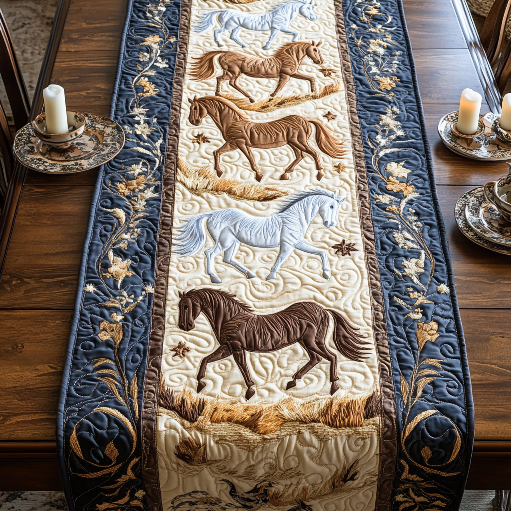 Rustic Gallop Quilted Table Runner NCU0NVH934