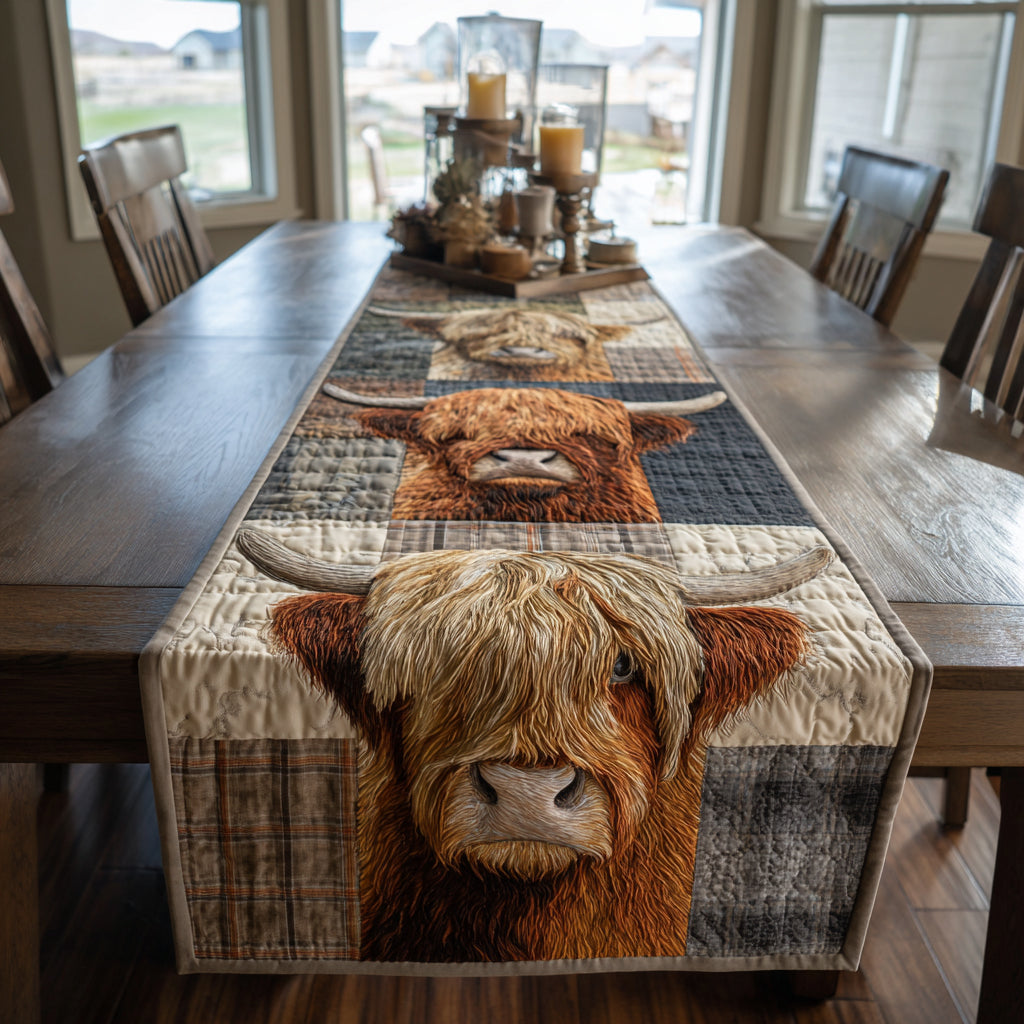 Rustic Highland Quilted Table Runner NCU0DV1566