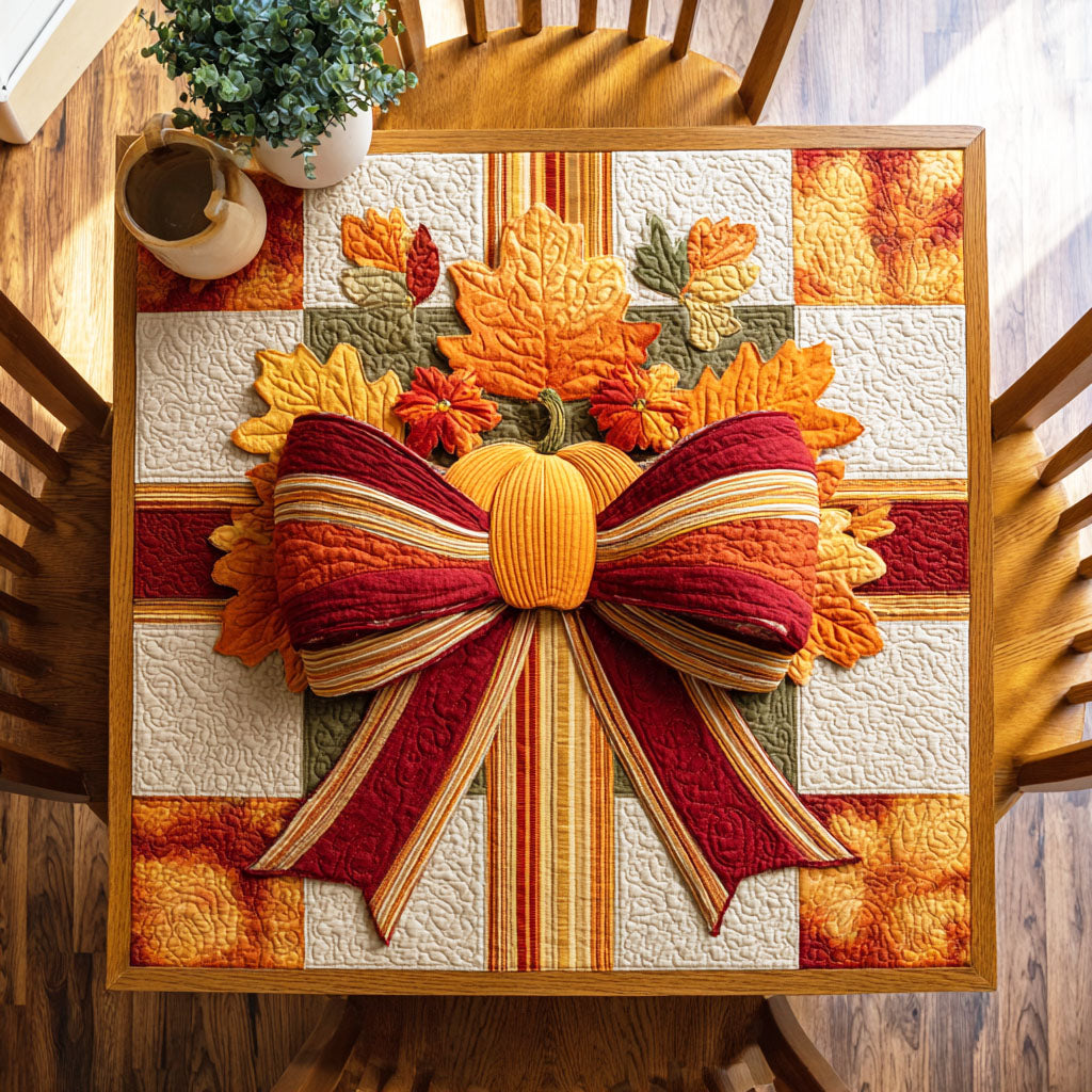 Rustic Maple Quilted Table Topper NCU0NTD338