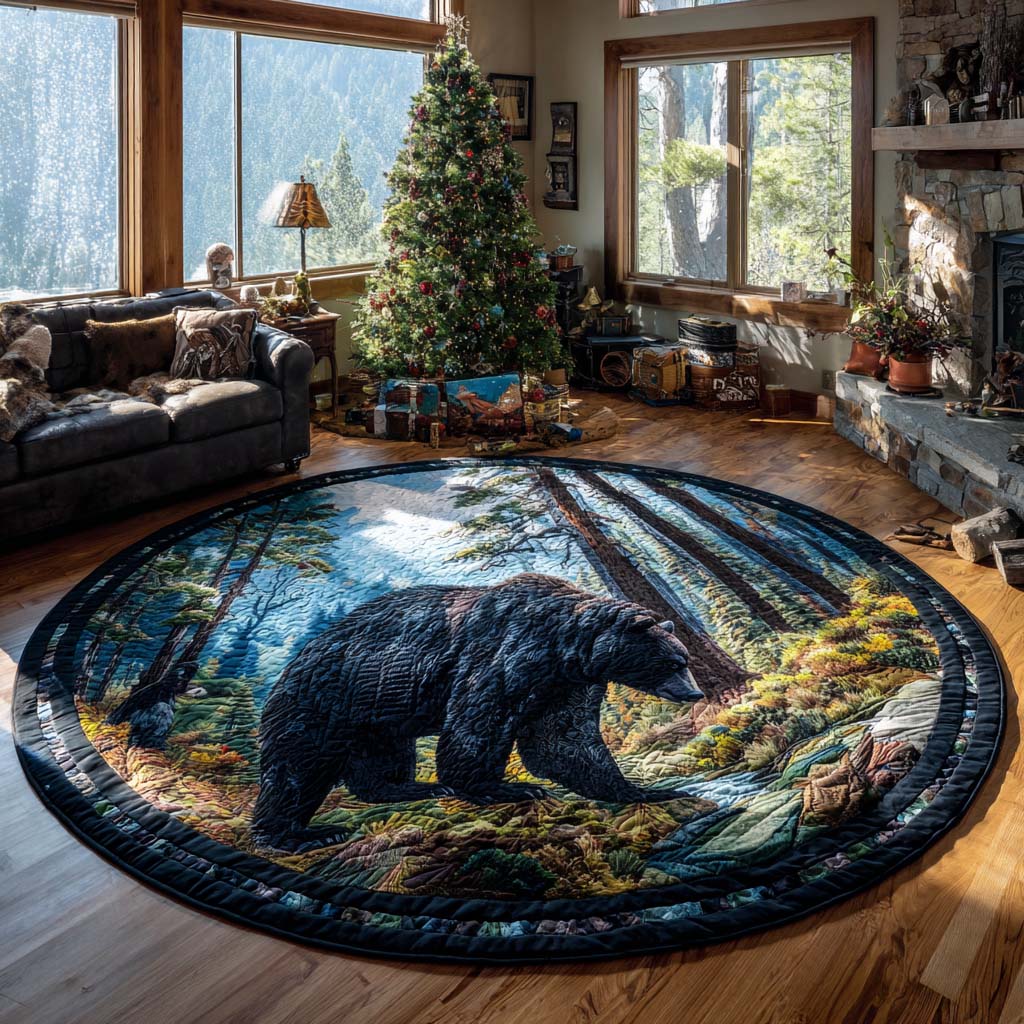 Rustic Refuge Quilted Round Mat NCU0PTT1802