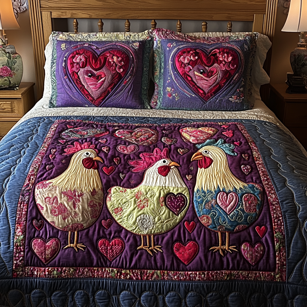 Rustic Roost 3-Piece Quilted Bedding Set NCU0NVH019