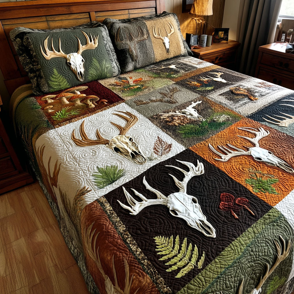 Rustic Woods 3-Piece Quilted Bedding Set NCU0PTT2425