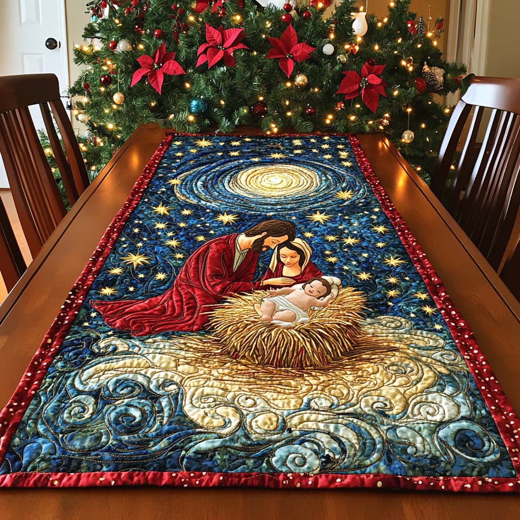 Sacred Night Journey Quilted Table Runner NCU0NNL199