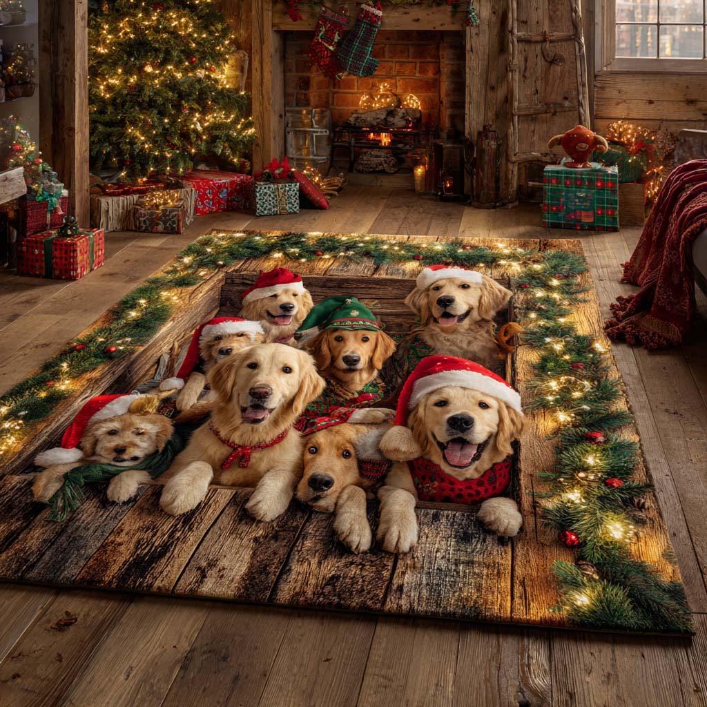 Santa Golden Crew Area Rug NCU0XD928