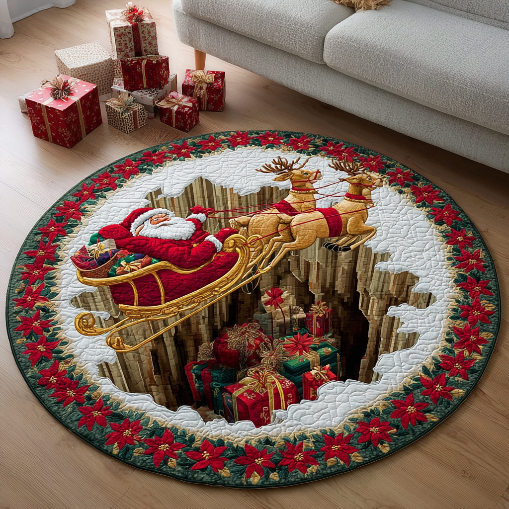 Santa Joy Round Carpet NCU0DK10865