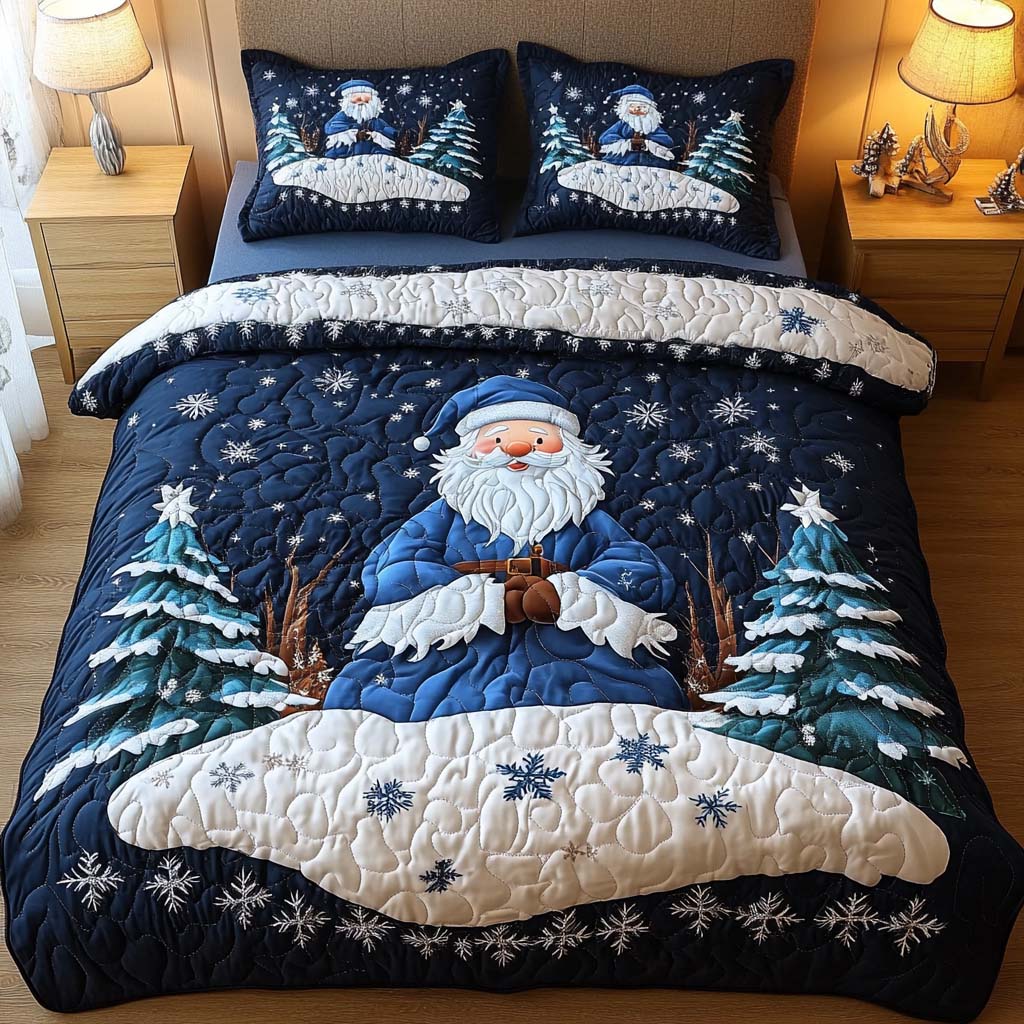 Santa Magic 3-Piece Quilted Bedding Set NCU0NNT1777