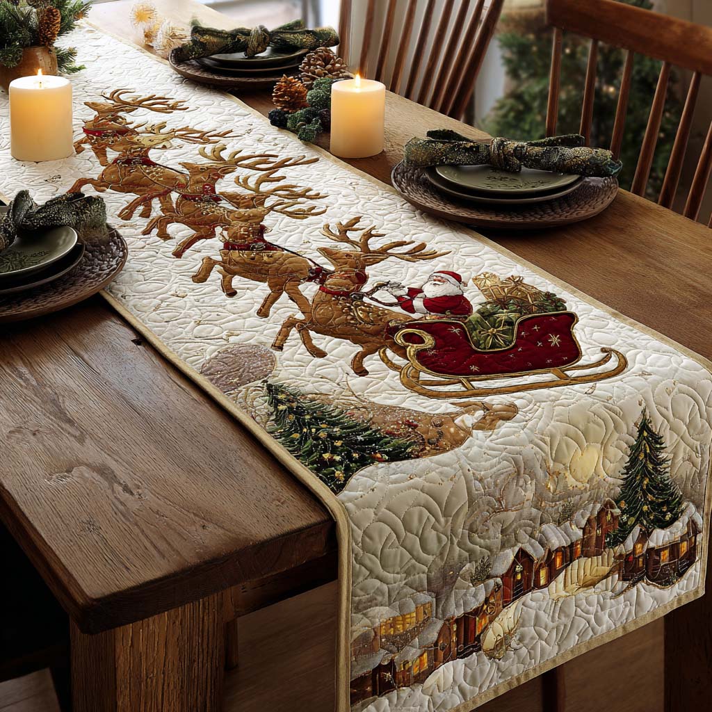 Santa Quilted Table Runner NCU0QN044