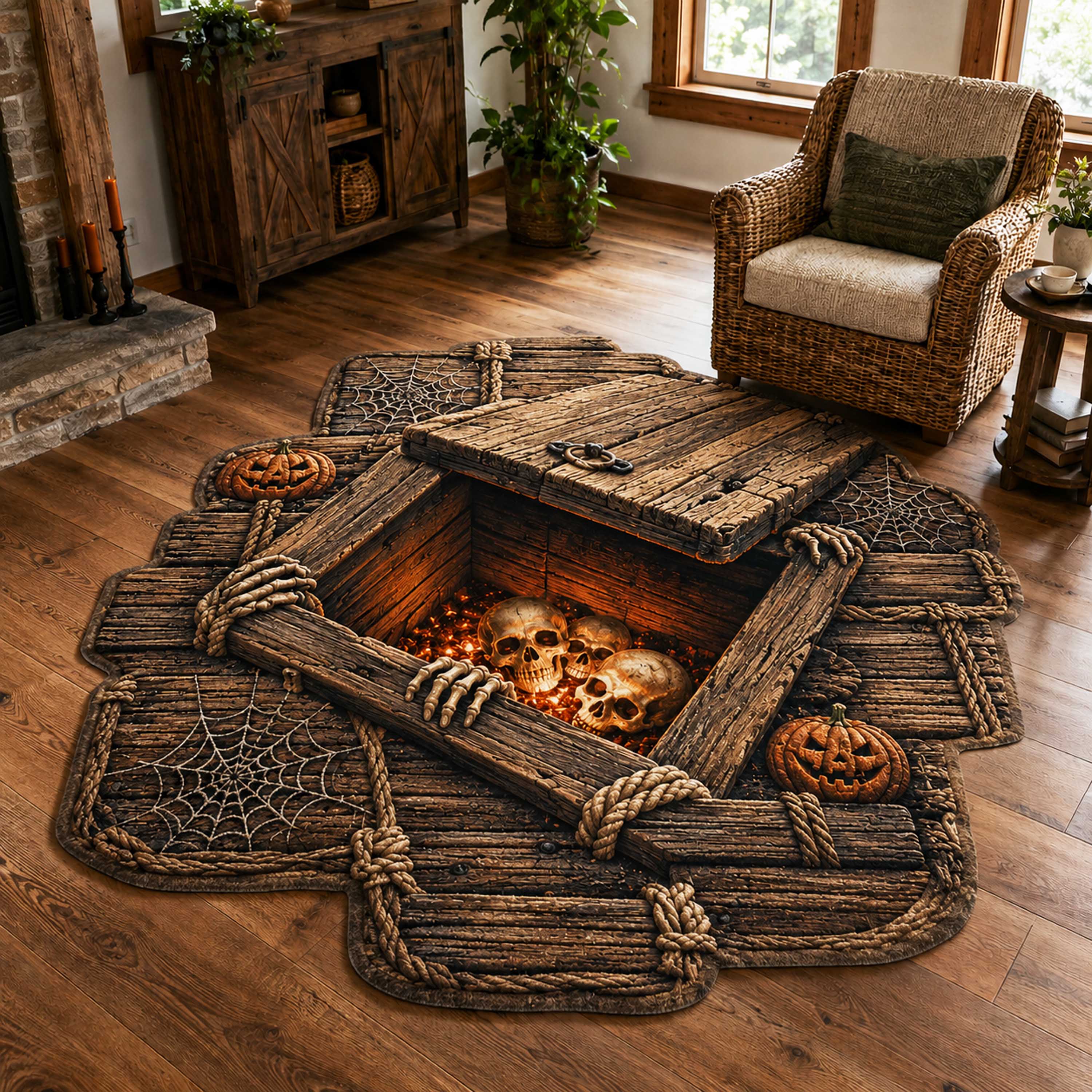 Shadow Hollow Custom Shape Area Rug NCU0NTD2187