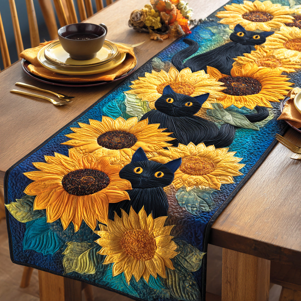 Shadow Paws Whisper Quilted Table Runner NCU0NTD723