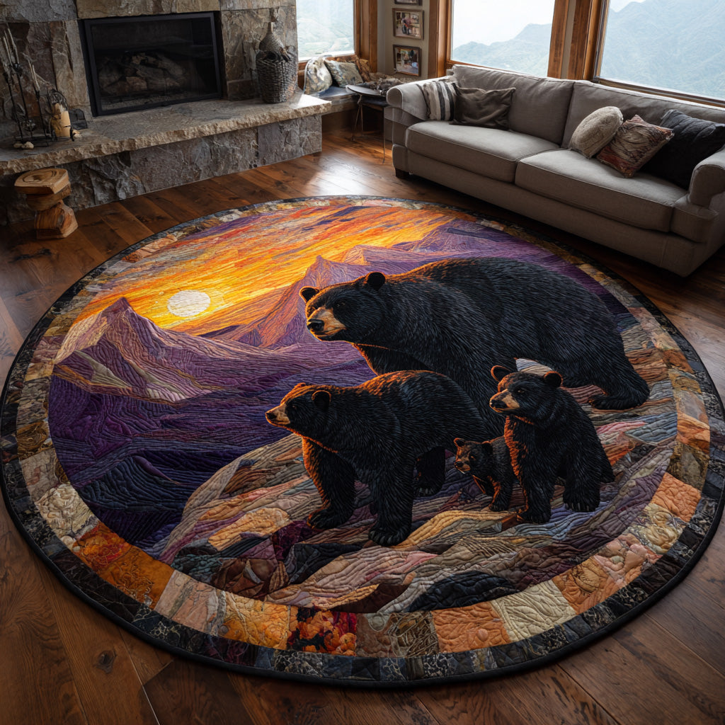 Shadow Trail Quilted Round Mat NCU0DV1041