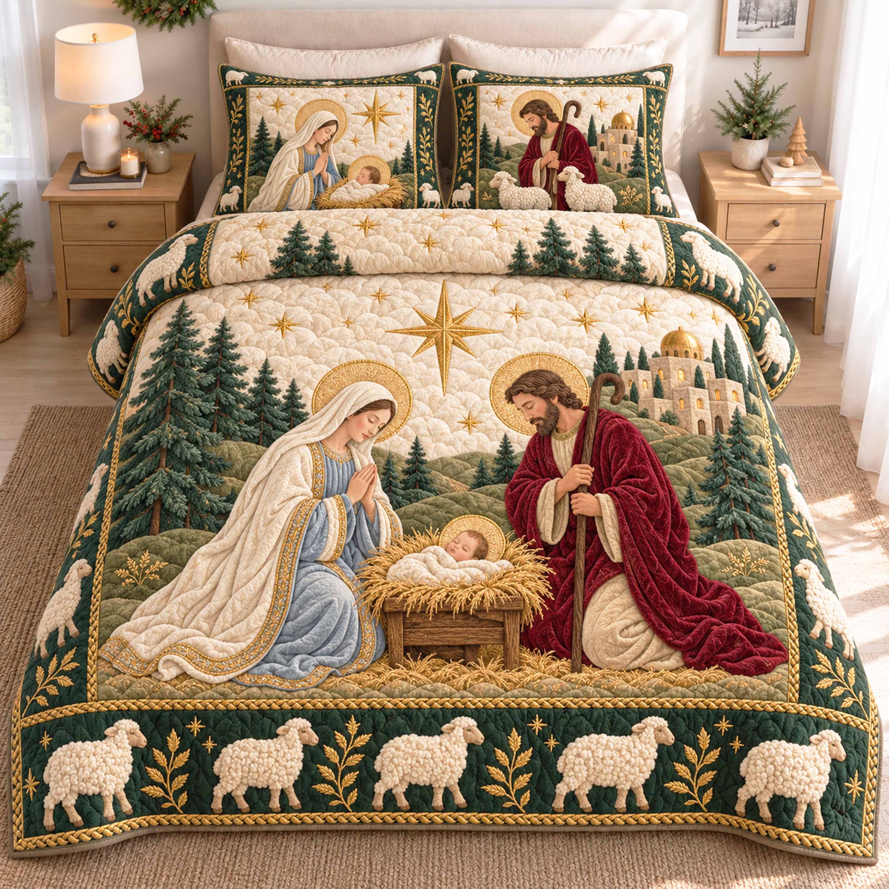 Shepherd Hope 3-Piece Quilted Bedding Set NCU0NTD2318
