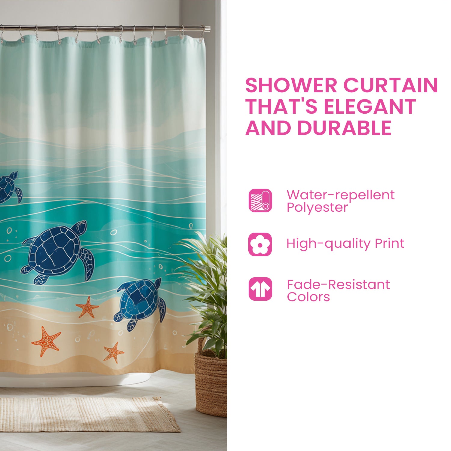 Timeless Patchwork Shower Curtain NCU0DV1893