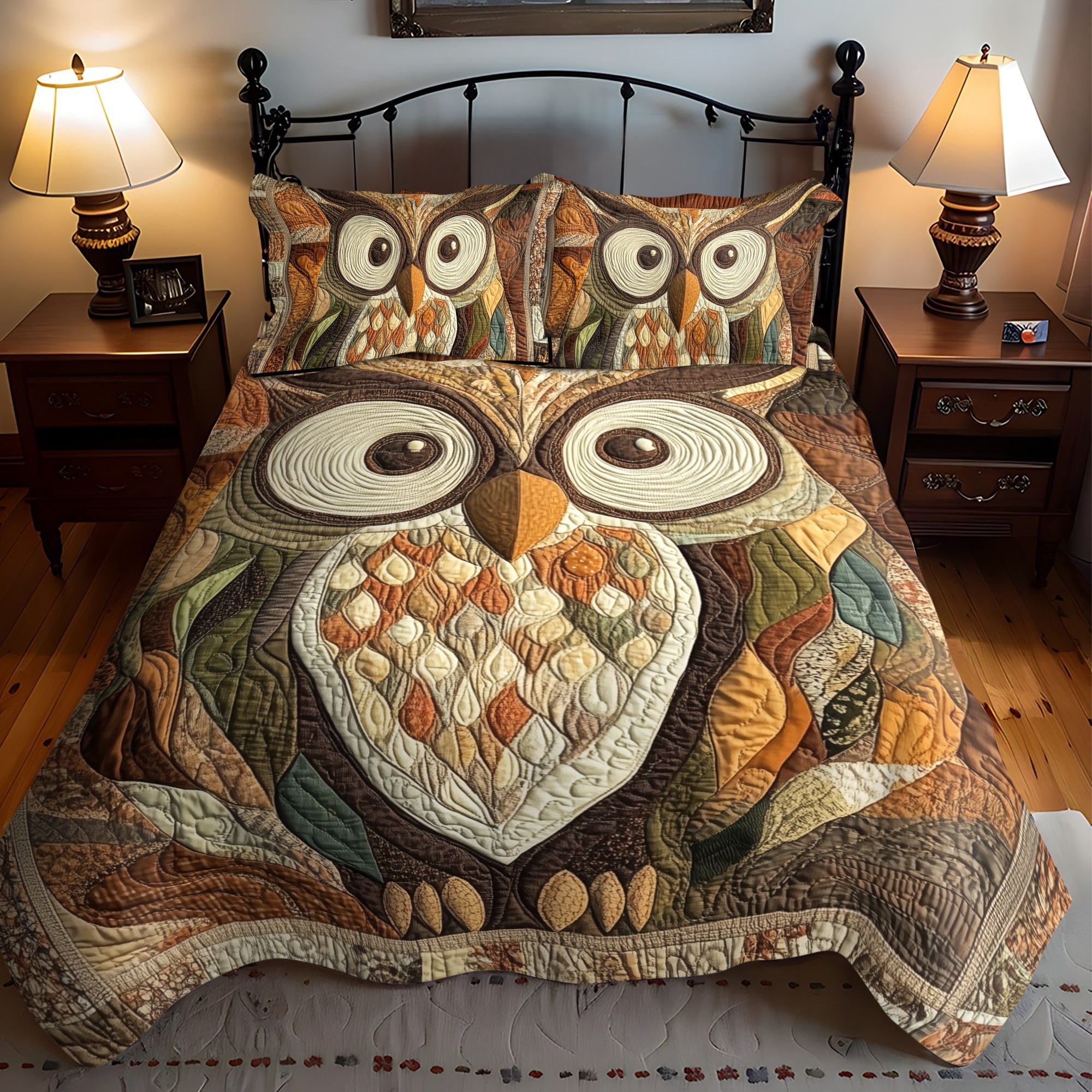 Silent Wings 3-Piece Quilted Bedding Set NCU0VL781