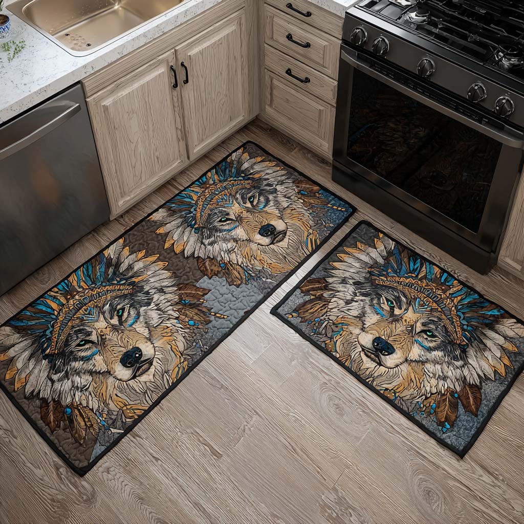 Silent Wolf Path Kitchen Area Rug NCU0TD1429