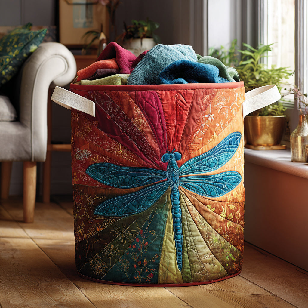 Sky Dance Quilted Laundry Basket NCU0DV1675