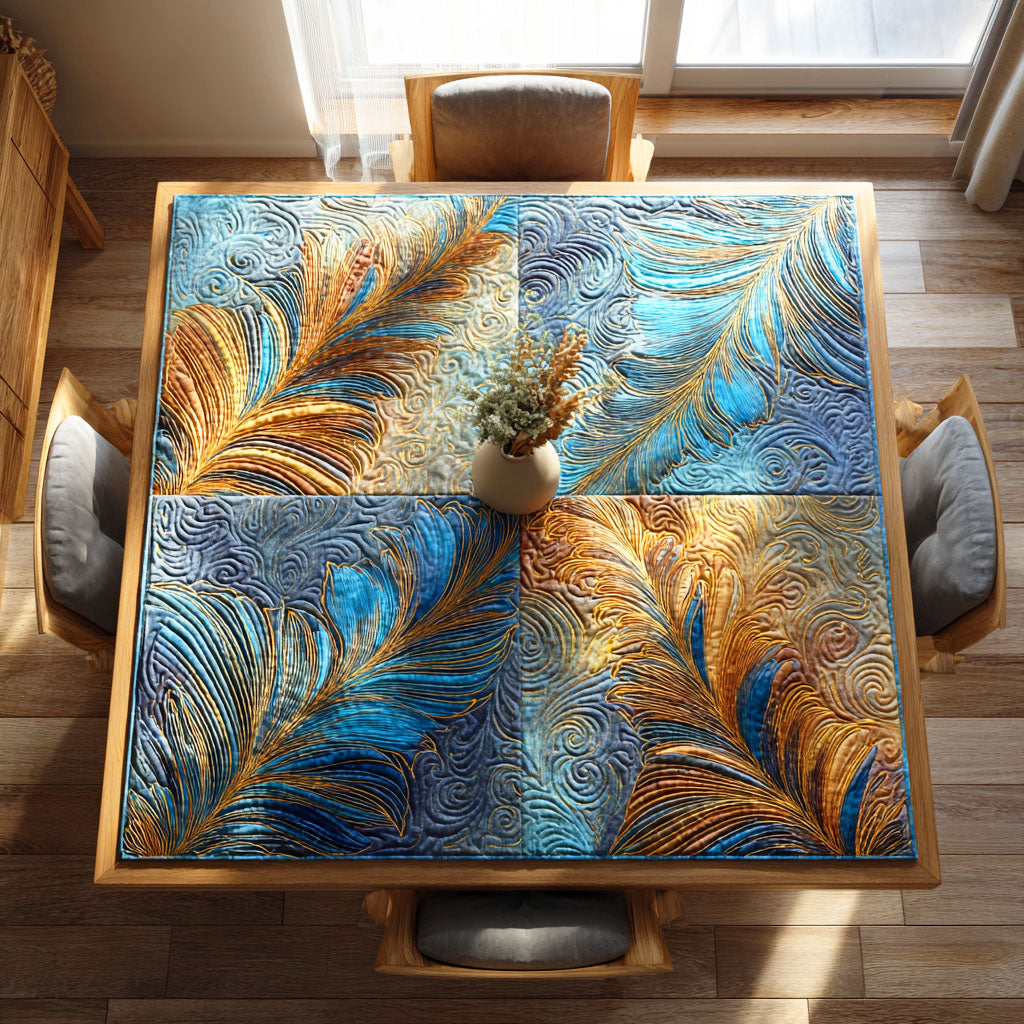 Sky Feathers Quilted Table Topper NCU0NTD295