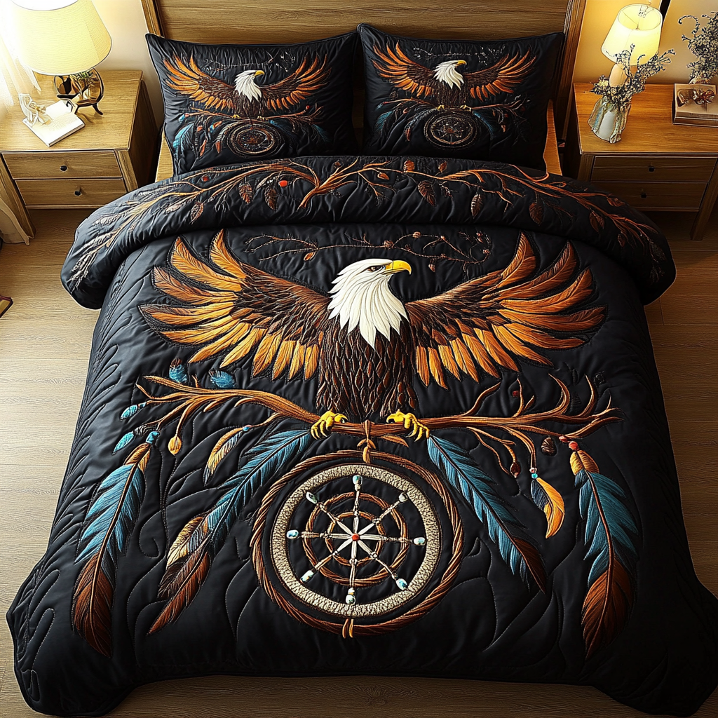 Sky Guardian 3-Piece Quilted Bedding Set NCU0DDK139