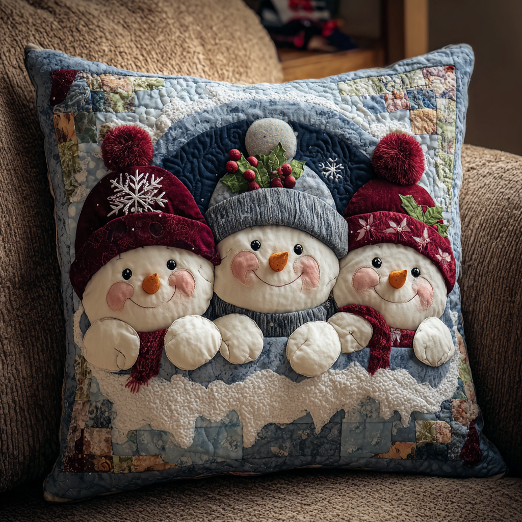 Snow Trio Quilted Pillow Case NCU0NNT1737