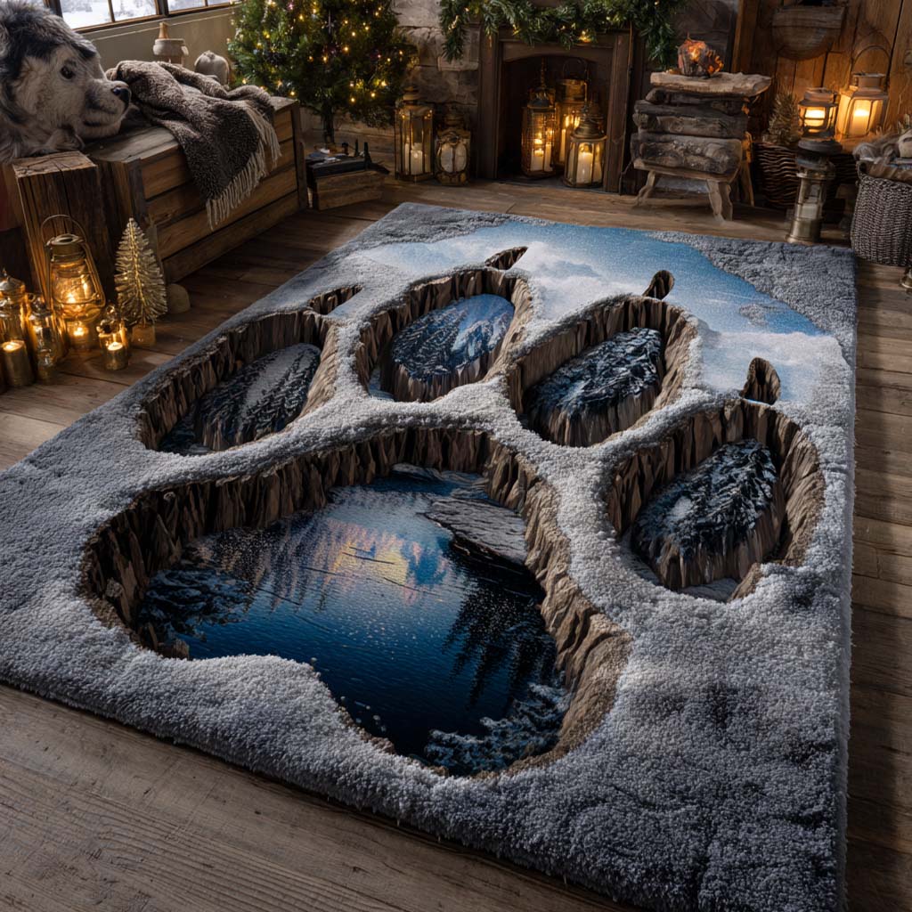 Snowbound Prints Area Rug NCU0NXD961