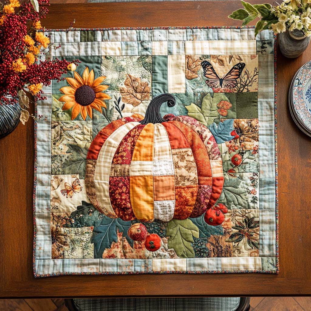 Spice Lane Quilted Table Topper NCU0NNT1049