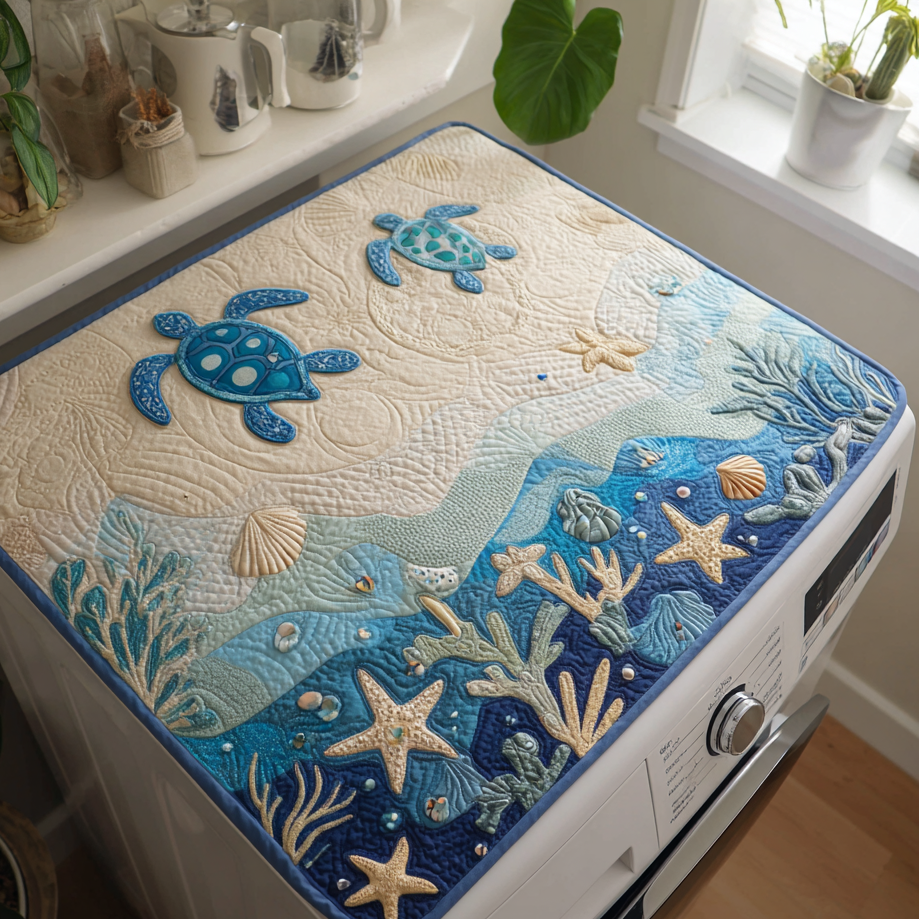 Spirit of the Sea Quilted Washer and Dryer Cover NCU0PTT978