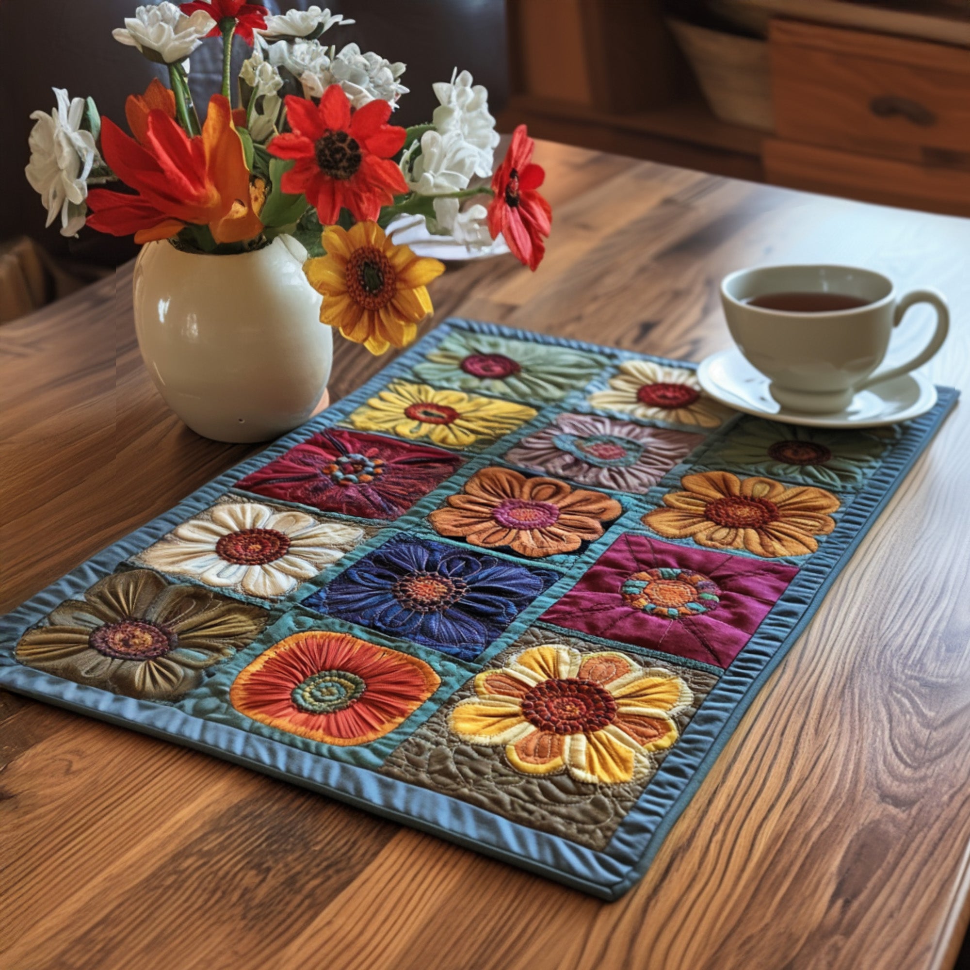 Spiritual Blossom Quilted Place Mat NCU0PTT611