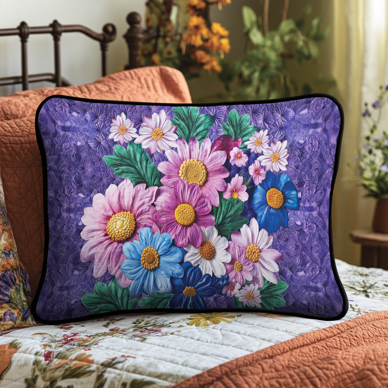 Spring Blossom Quilted Bedding Pillow Case NCU0DDK395