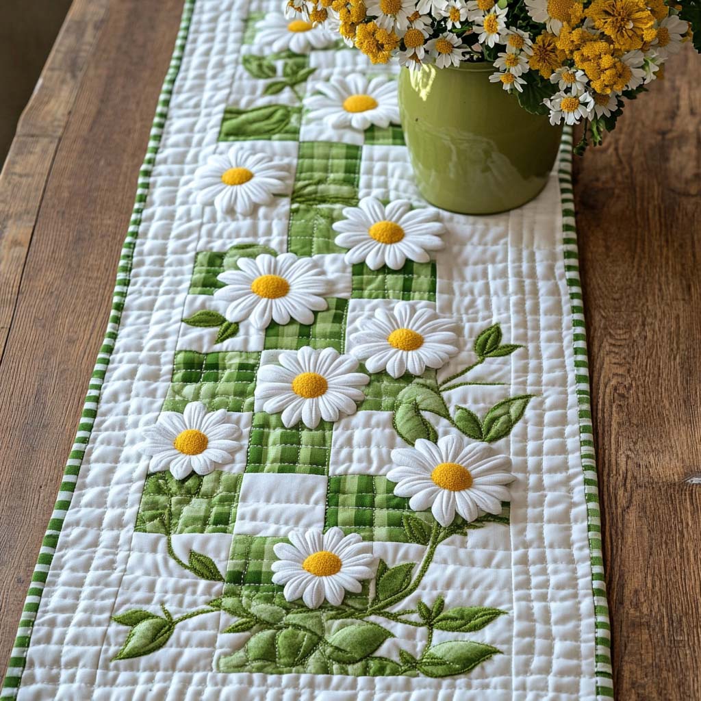 Spring Melody Quilted Table Runner NCU0NNT960