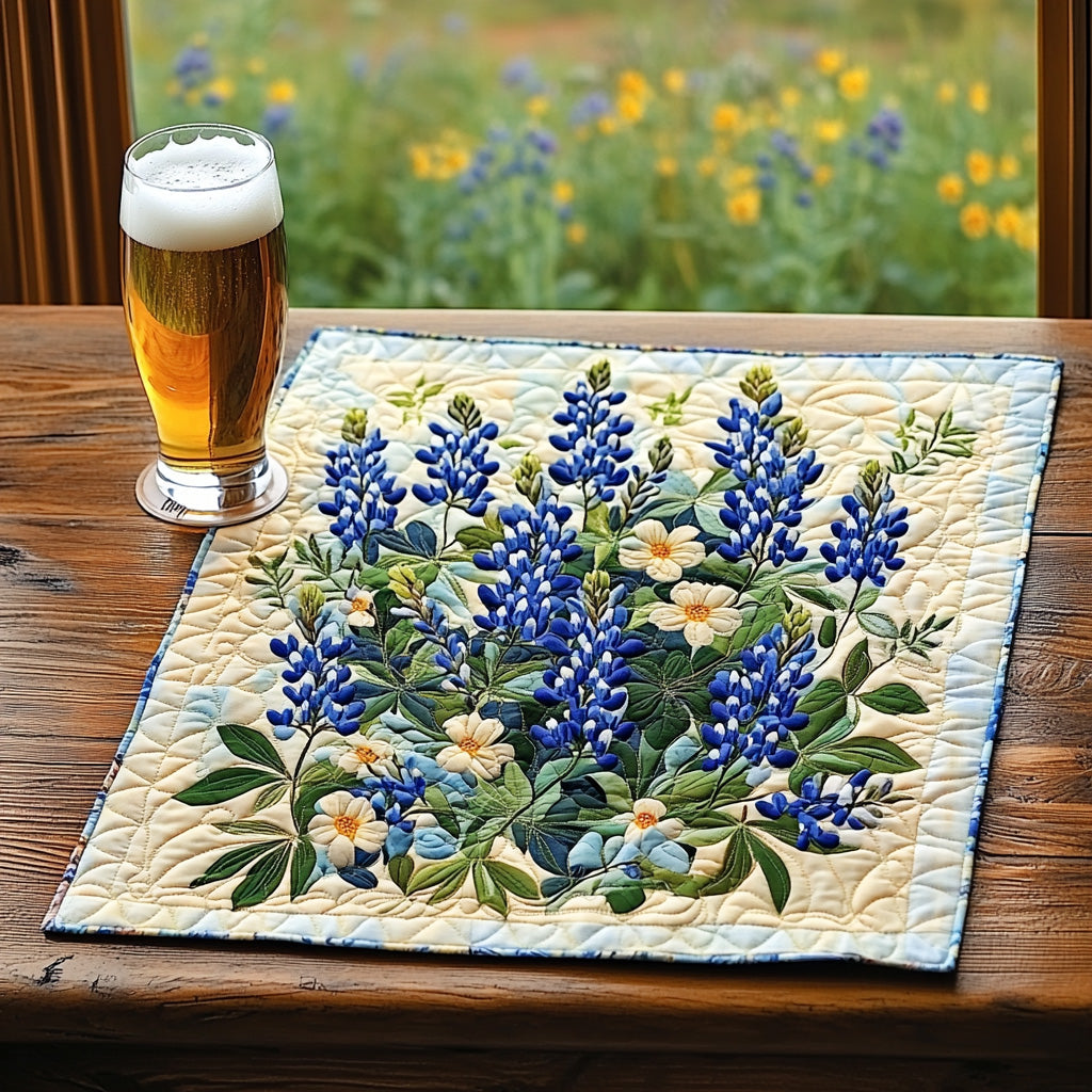 Spring in Blue Quilted Table Topper NCU0DV695