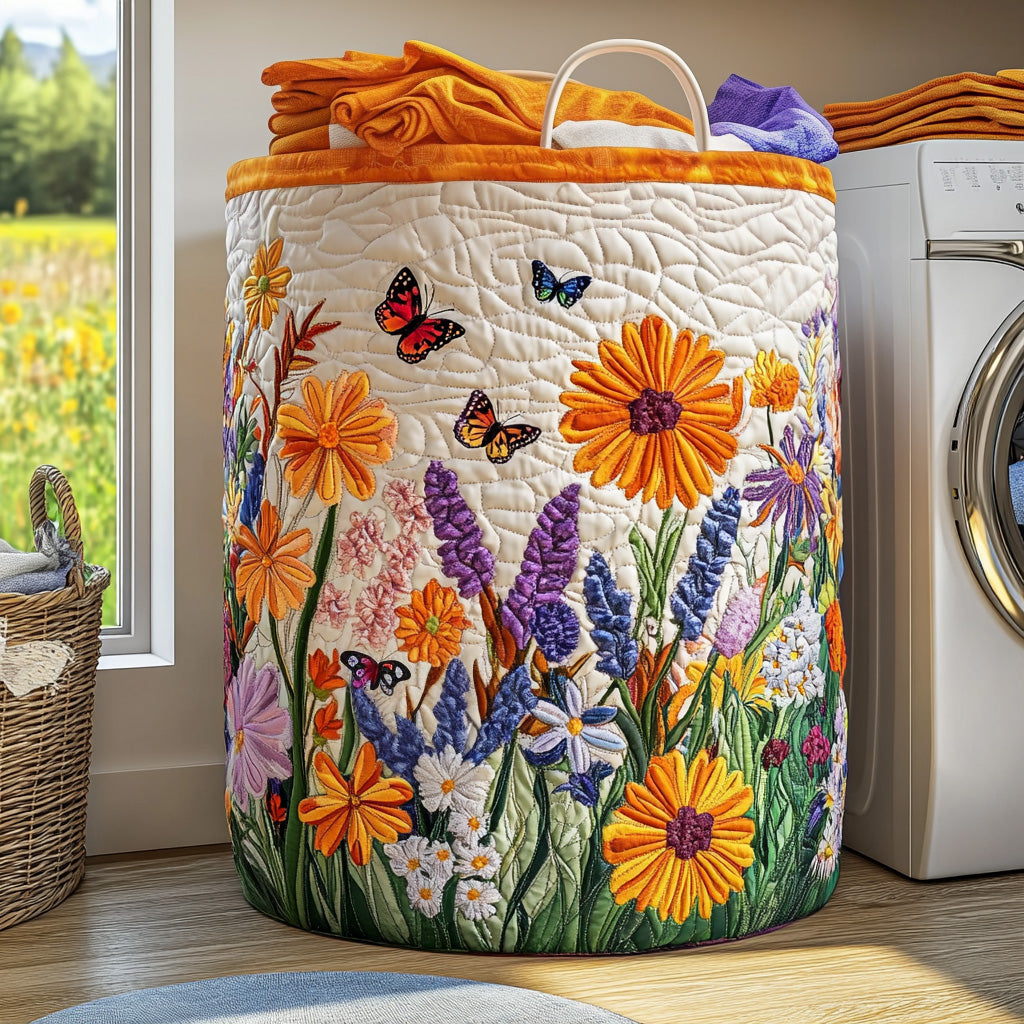 Starlight Wings Quilted Laundry Basket NCU0PVL669