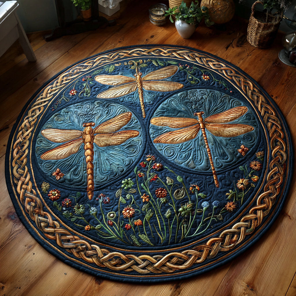 Summer Dance Quilted Round Mat NCU0NTV554
