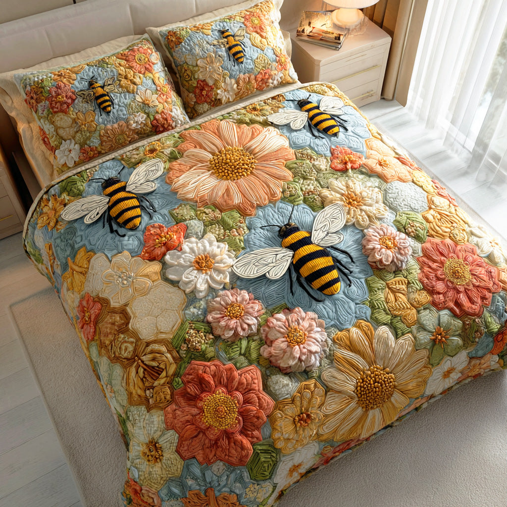 Summer Drift 3-Piece Quilted Bedding Set NCU0NTD626