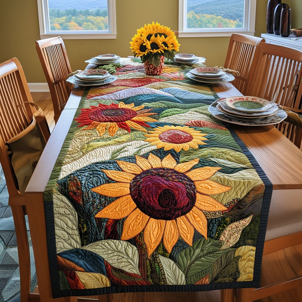 Summer Glow Walk Quilted Table Runner NCU0PTT257