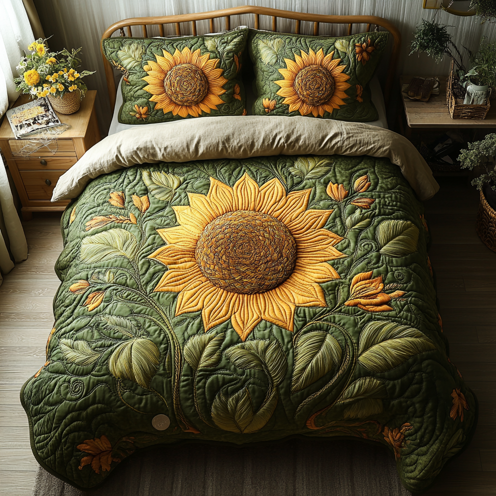 Summer Glow Quilted Bedding Set NCU0DV096