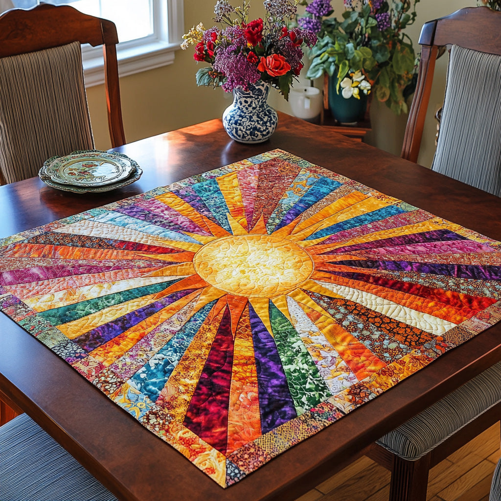 Sunburst Bliss Quilted Table Topper NCU0PVL534