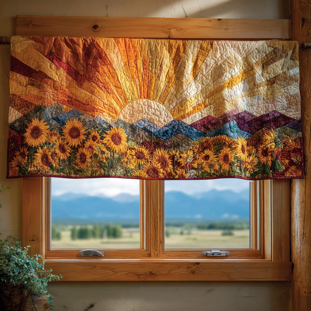 Sunlit Fields Quilted Valance NCU0PVL470
