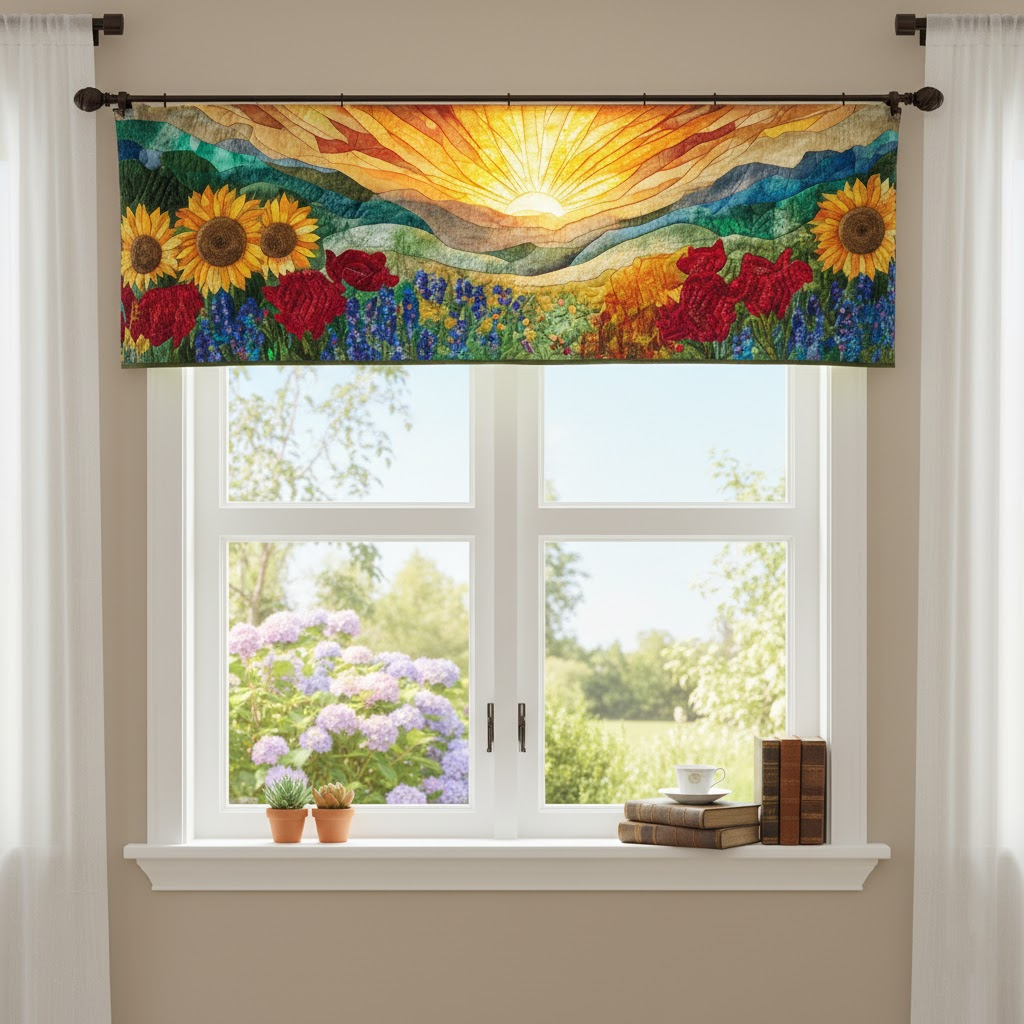 Sunrise View Quilted Valance NCU0DDK719