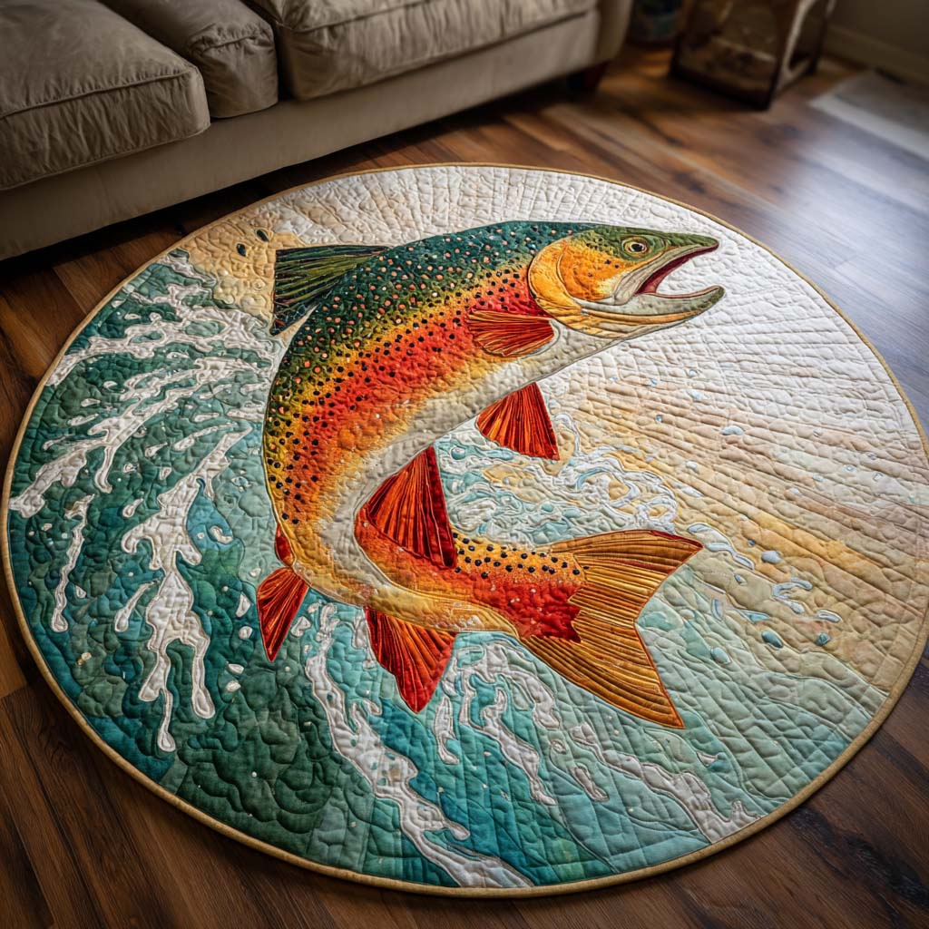 Sunset Catch Quilted Round Mat NCU0NNT1927